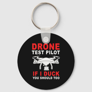 Drone Test Pilot Key Ring