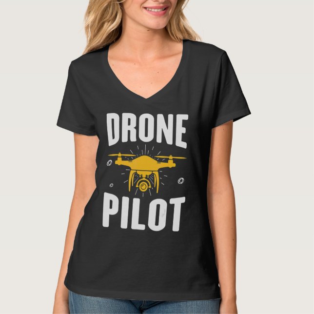 Drone Test Pilot Quadcopter T-Shirt (Front)