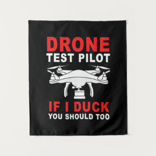 Drone Test Pilot Tapestry