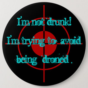 drones 6 cm round badge