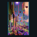 Drones from Hell Poster<br><div class="desc">Drones from Hell.  2024,  Ken Gauge.  Digital art: pop surrealism.</div>