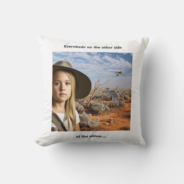 Drongo Line Katherine Clater pillow (Front)