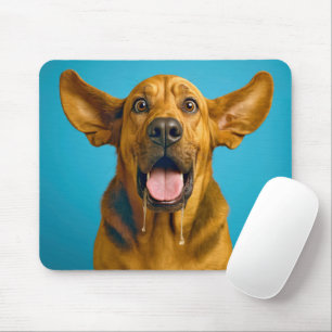 Drooling Bloodhound Humor Mouse Pad