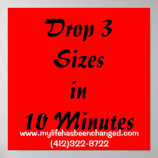 Drop 3 Sizesin 10 Minutes, www.mylifehasbeencha... Poster