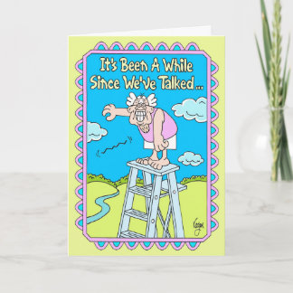 DROP A LINE Birthday Card