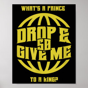 Drop And Give Me 50 (fifty) Rap Beef Pushups  Poster