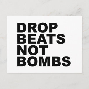 Drop Beats Not Bombs 4 Postcard