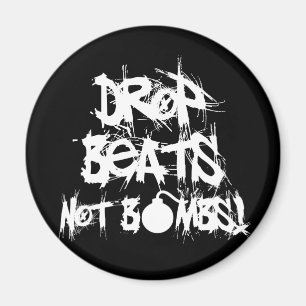 Drop Beats Not Bombs Magnet