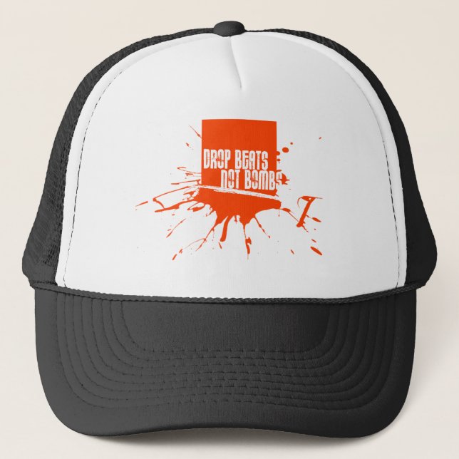 Drop Beats Not Bombs Trucker Hat (Front)