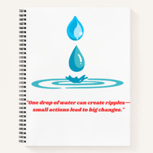 Drop of Water premium design Notebook