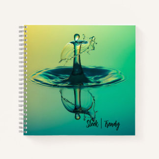 Drop Splash Spiral Notebook