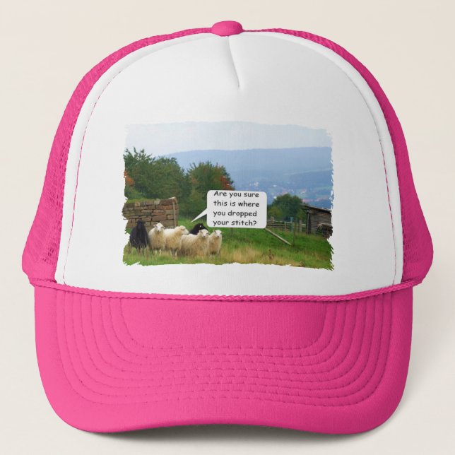 Drop Stitch Sheep Mesh Hat (Front)
