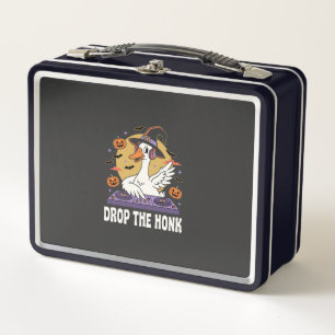 Drop The Honk Halloween DJ Goose Metal Lunch Box
