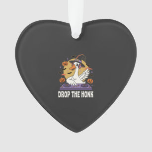 Drop The Honk Halloween DJ Goose Ornament