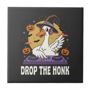 Drop The Honk Halloween DJ Goose Tile