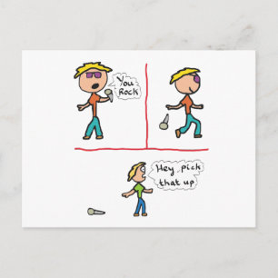 Drop The Mic Postcard