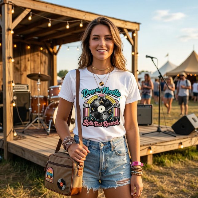 Drop the Needle Tri-Blend Shirt (Creator Uploaded)