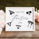 Drop Your Panties Lingerie Bridal Shower Photo Print<br><div class="desc">Put up this fun photo print at your bridal shower!</div>