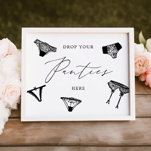 Drop Your Panties Lingerie Bridal Shower Photo Print