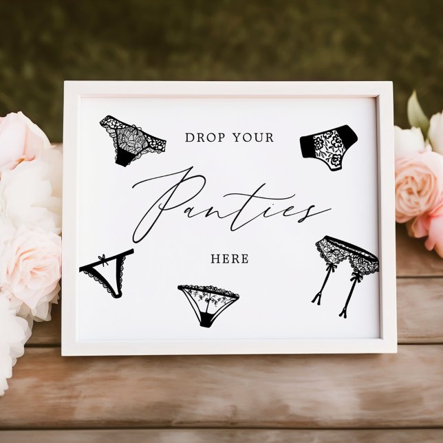 Drop Your Panties Lingerie Bridal Shower Photo Print (Creator Uploaded)