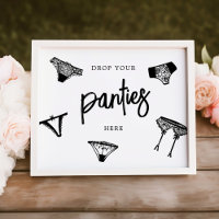 Drop Your Panties Modern Lingerie Bridal Shower