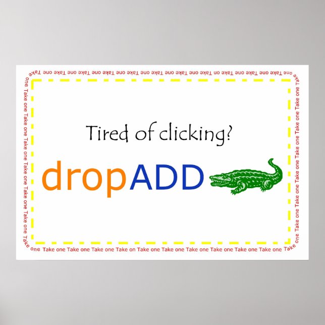 dropADD promo banner Poster (Front)