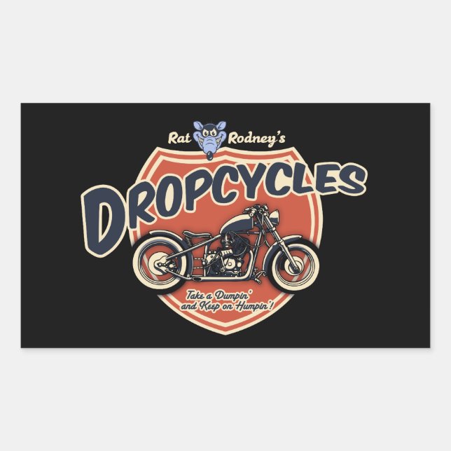 Dropcycles Rectangular Sticker (Front)