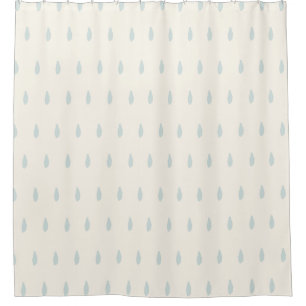 Droplet Dots Raindrops Shower Curtain