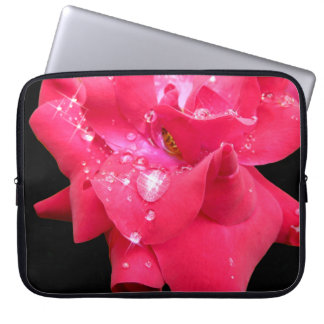 Droplets on petals Laptop Case