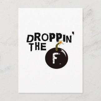 Droppin' The F Bomb Postcard