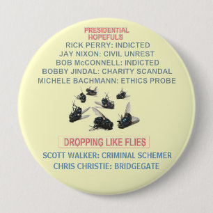 Dropping Like Flies: Update 10 Cm Round Badge