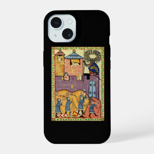 Dropping Rocks, 14th Century Codex Manesse iPhone 15 Case