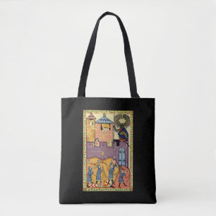 Dropping Rocks, 14th Century Codex Manesse Tote Bag