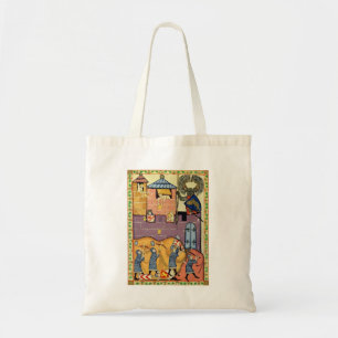 Dropping Rocks, 14th Century Codex Manesse Tote Bag
