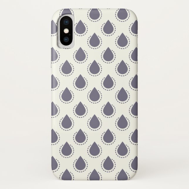 Drops Blue Case-Mate iPhone Case (Back)