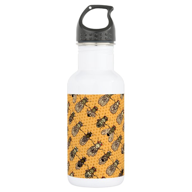 Drosophila Fruit Fly Genetics - mutants - Tangerin 532 Ml Water Bottle (Front)
