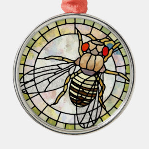 Drosophila Metal Tree Decoration