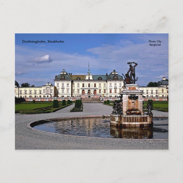 Drottningholm, Stockholm, Photo ... Postcard (Front)