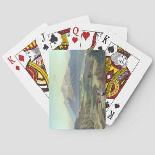 Drover on Horseback with his Cattle in a Mountaino Playing Cards