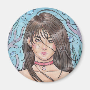 Drown Mermaid Magnet