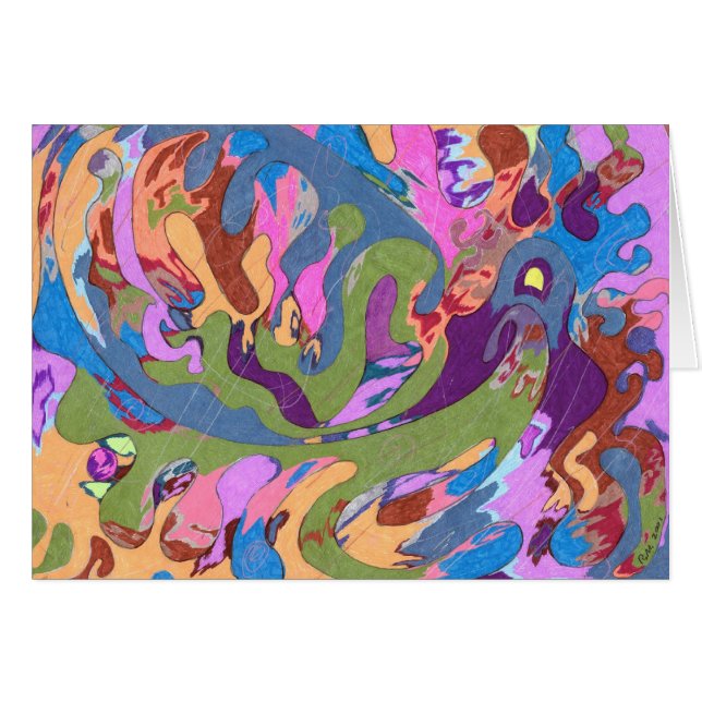 "Drowning" Abstract Art (Front Horizontal)