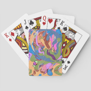"Drowning" Abstract Art Playing Cards