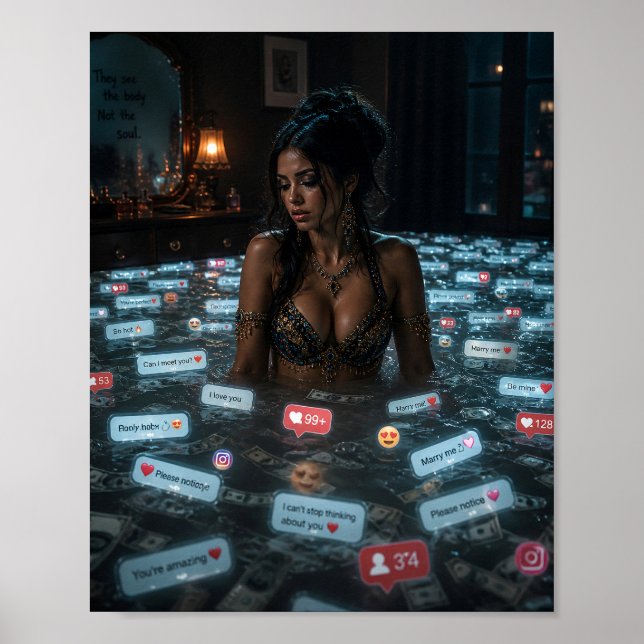 Drowning in Attention Poster (Front)
