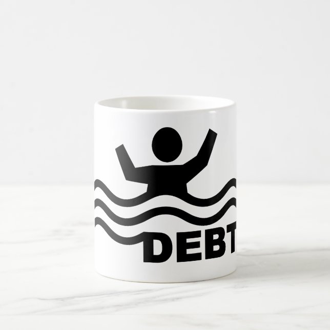 Drowning in Debt Coffee Mug (Center)