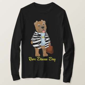 DrSharpie Zebra Coat Rare Disease Long Slv Black T-Shirt