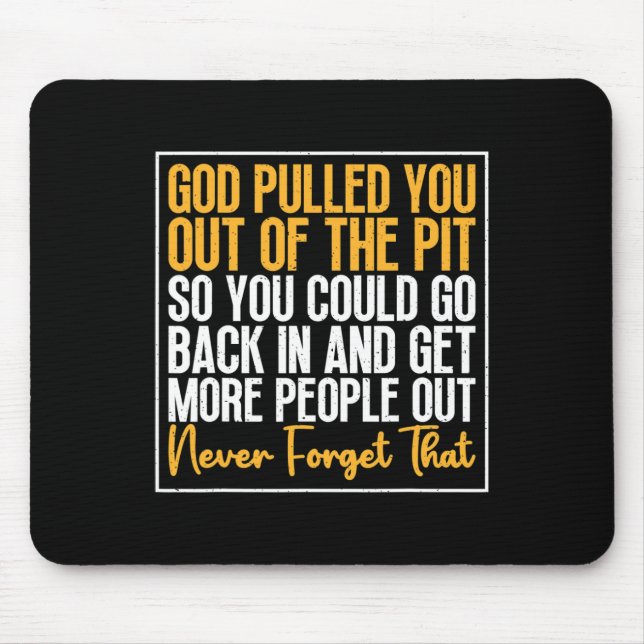 Drug Addiction Awareness To Stop Overdose Motivati Mouse Pad (Front)