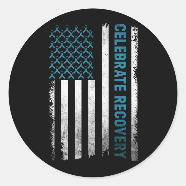 Drug Alcohol Addiction Recovery Celebrate Recovery Classic Round Sticker (Front)