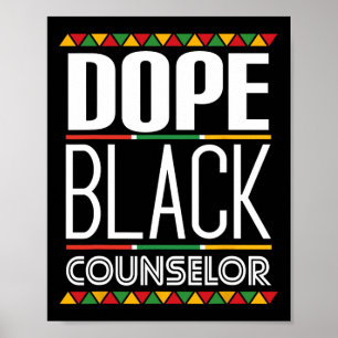 Drug Black Counsellor Black History Month  Poster