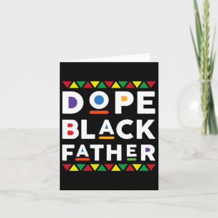 Drug Black Dad Afro American African Fathers Day J Card