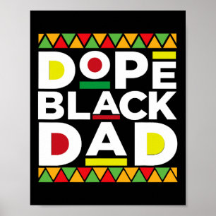 Drug Black Dad Afro American African Fathers Day J Poster